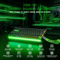 thumbnail image 2 of ATTACK SHARK R85 HE Rapid Trigger 75% Wired 8KHz Gaming Keyboard Magnetic Switch with Custom Lightbox For PC Mac PS4 PS5 Xbox one Switch - Black Green, 2 of 9