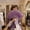 Purple, variant on Foldable Feather Fan, Vintage Embroidered Flower Handheld Chinese Folding Fan, Flapper Hand Fan for Costume Party Wedding Dancing Decoration