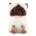 thumbnail image 1 of Muñecos de felpa con gatos siameses, animales de peluche, juguetes para niños, 1 of 5