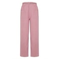 thumbnail image 3 of Plebaso Women's Striped Pants Wide Leg Casual Pants with Pockets Elastic Waist Womens Loose Trousers, 3 of 7