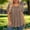 Brown, variant on Gamivast Pleated Blouses for Women Plus Size Short Sleeve Scoop Neck Casual Tunic Tops Solid Color Loose Fit Flowy Shirts Lightweight Comfortable Summer Wear for Leggings Size L-XXXXL