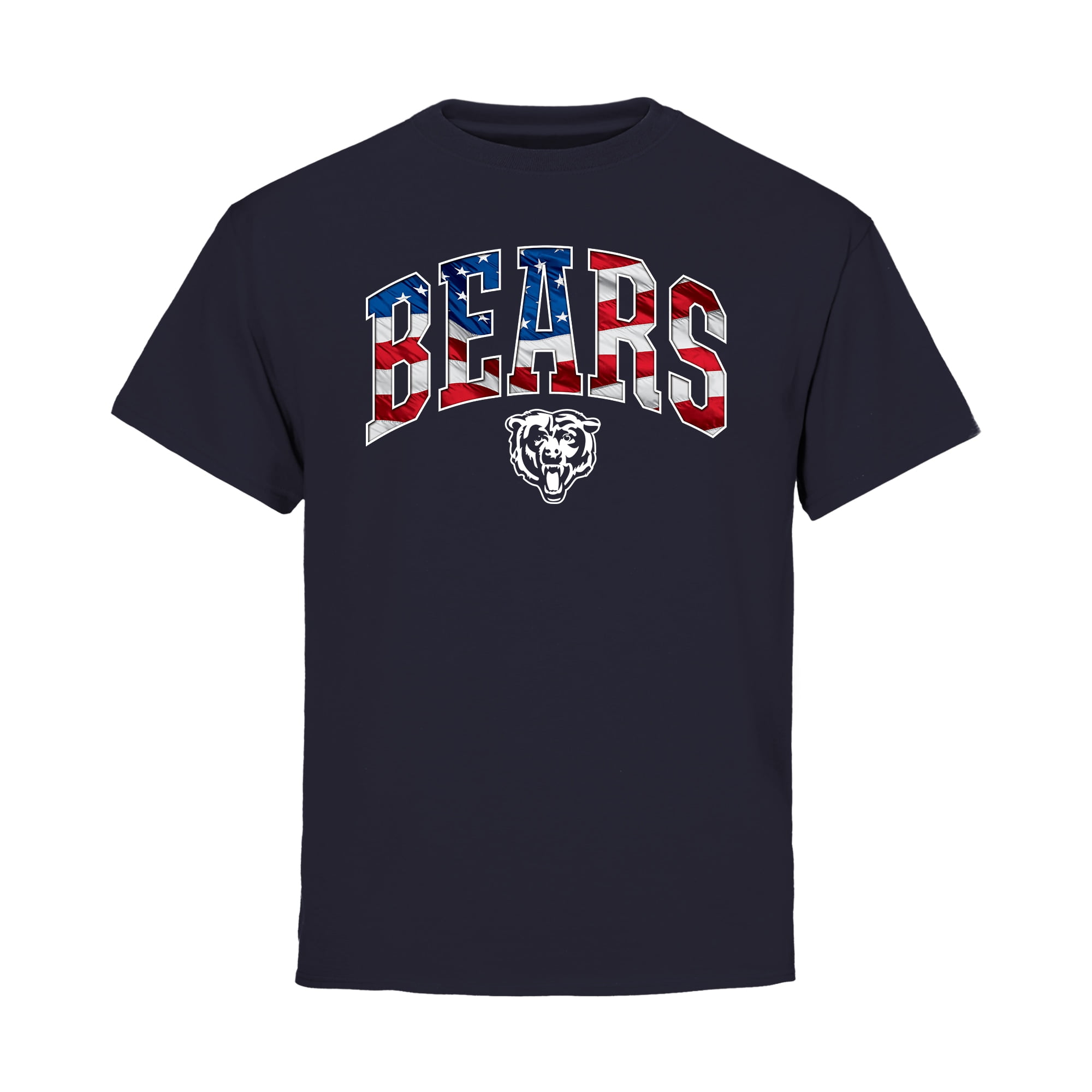Fanatics Chicago Bears Nfl Pro Line Youth Banner Wave T Shirt Navy 