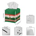 thumbnail image 5 of ZIATUBLE Christmas Santa Claus Tissue Box Cover Square PU Leather Napkin Organizer Dispenser Routing Facial Tissue Holder Storage Rectangular Tissue Boxes Covers for Xmas Decor, 5 of 7