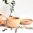 thumbnail image 5 of Joernso Good Carved Beautiful Coffee Cup Wood Natural Food-grade Milk Cup for Home, 5 of 7