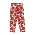 thumbnail image 4 of Goofa Rose Flowers Printed Soft Pajama Pants for Women, Wide Leg Comfy Casual Lounge Yoga Pants-XX-Large, 4 of 9