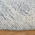 thumbnail image 3 of SAFAVIEH Metro Rae Striped Area Rug, Natural/Blue, 6' x 6' Round, 3 of 8