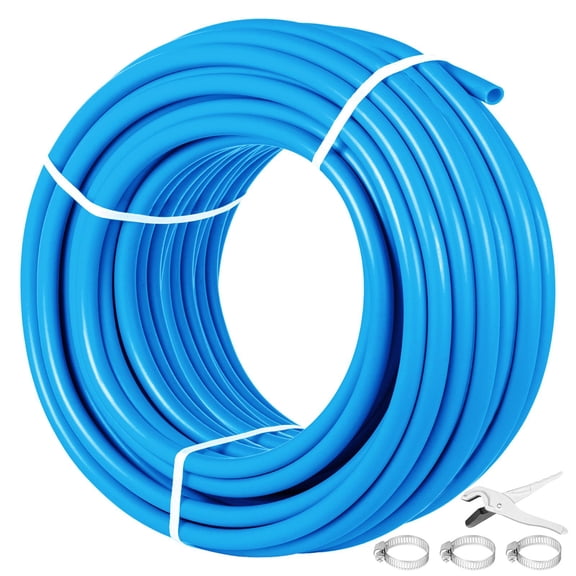 Blue PEX Tubing, 1 Inch Non-Barrier PEX Pipe 300ft Coil for Plumbing, Radiant Heating, Hot&Cold Water Lines, 80-160psi Flexible PEX Hose