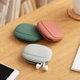 thumbnail image 5 of Earphone Earbuds Headset Mini Silicone Wired Earbuds Headphone Carrying Case Small Tech Cord Pouch Storage Electronics Organizer Container for MP3,Bluetooth Ear Buds,Data Cables, 5 of 7