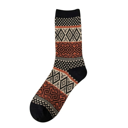 

Women Retro Multicolor Ethnic Style Funny Pattern Socks Boxing Socks