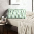 thumbnail image 6 of Bingfone Green polka dots Standard Size Pillowcase, Long Staple Pure Cotton Envelope Closure Pillow Cover-16"x24", 6 of 6