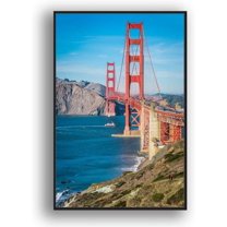 IDEA4WALL Framed Canvas Wall Art for Living Room, Bedroom Brooklyn Bridge and New York City Canvas Prints for Modern Home Decoration Ready to Hang