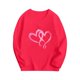 thumbnail image 4 of TaTaai Unisex Printed Round Neck Pullover, Valentine's Day Gift Spring Summer Long Sleeved Base Shirt Gift, 4 of 6