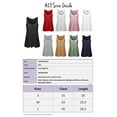 thumbnail image 6 of A2Y Women's Basic Solid Loose Fit Flowy Scoop Neck Racer Back Tank Top Military M, 6 of 6