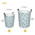 thumbnail image 3 of Balery Milk Bottles And Cow Head Cesta de ropa redonda con asas, impermeable, independiente, para ropa, juguetes, dormitorio y familia-Small, 3 of 6