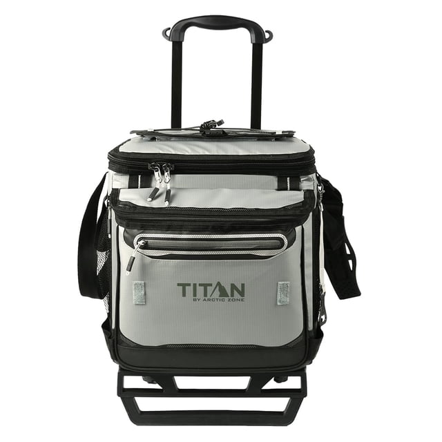 Nevera Rodante Titan Deep Freeze de 60 Latas con Base de Pasto Marino 56L