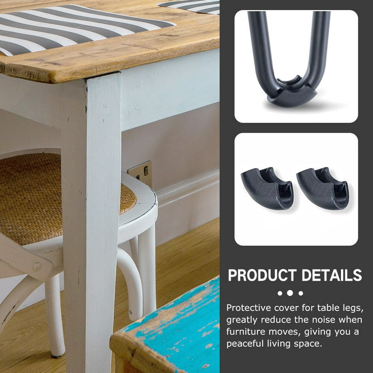 Dining table best sale leg covers