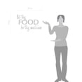 thumbnail image 2 of Let Thy Food Be Thy Medicine Kitchen Wall Art Cooking Quote Decal, 2 of 4
