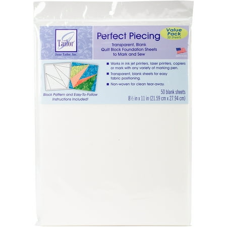 June Tailor Perfect Piecing Quilt Block Foundation Sheets-8.5