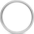 thumbnail image 2 of 14K White Gold Standard Comfort Fit Brush Satin Fancy Band (Size 9) Made In United States wb103s-9, 2 of 5