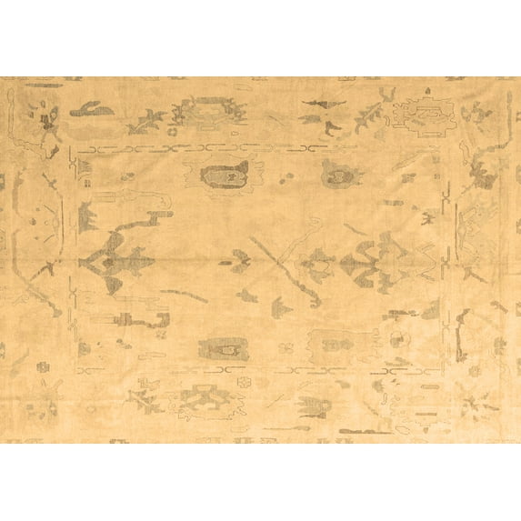 Ahgly Company Machine Washable Indoor Rectangle Oriental Brown Traditional Area Rugs, 3' x 5'