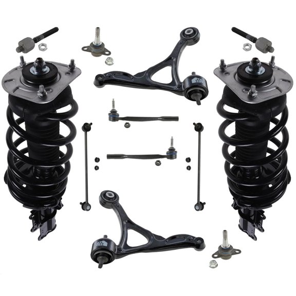 Front Complete Struts Lower Arms BJ Tie Rods & Links For 03-14 Volvo XC90