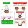 thumbnail image 5 of Protectores de Piso para Patas de Sillas para Pisos de Madera con Almohadillas de Fieltro, Cubiertas para Proteger los Pies de las Patas de los Muebles de Madera, Copa 24 Piezas L, 5 of 5
