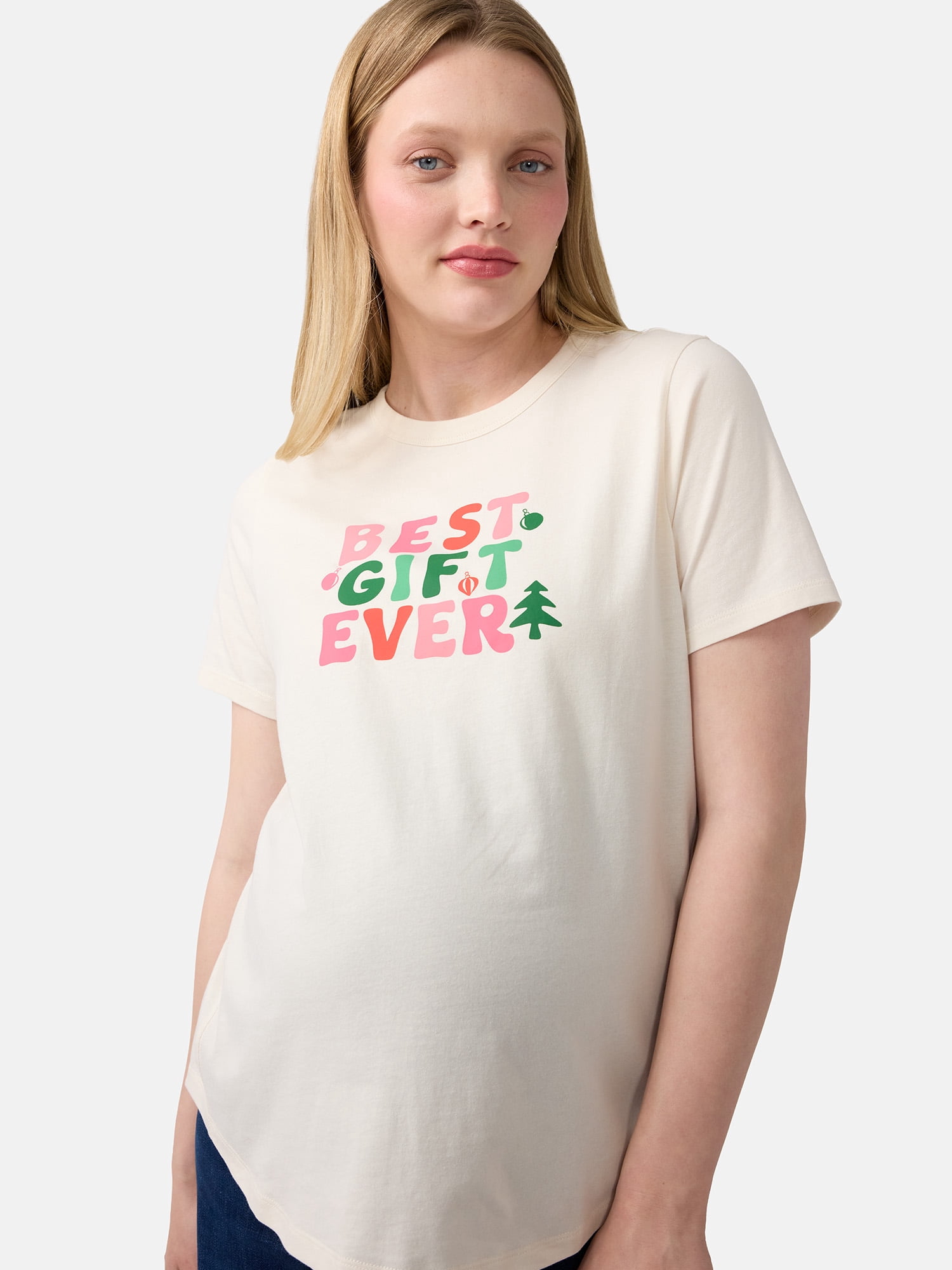 Ingrid & Isabel For Every Belly Women's Maternity Graphic Cotton T-Shirt, Sizes S-XXL