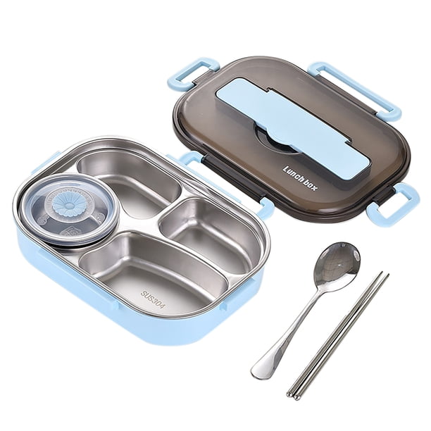 Wdftyju Contenedores de acero inoxidable Aislamiento a prueba de fugas Almuerzo Caja de metal ecológica Wdftyju 5se9ju6zk7ke4dp3D07