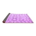 thumbnail image 2 of Ahgly Company Indoor Square Solid Purple Modern Area Rugs, 5' Square, 2 of 4