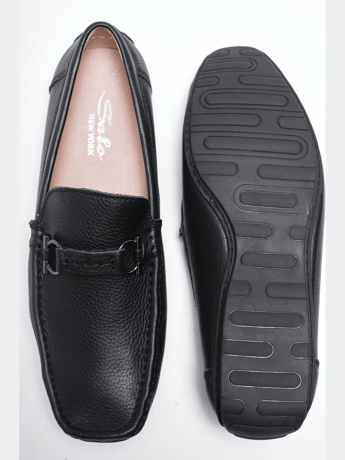 Salo New York Men\'s Slip On Genuine Leather Moccasin Loafers  Sz 39 Salo New York Men main image 4