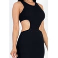 thumbnail image 3 of Ribbed Bodycon Mini Dress with Waist Cut-Out, 3 of 11