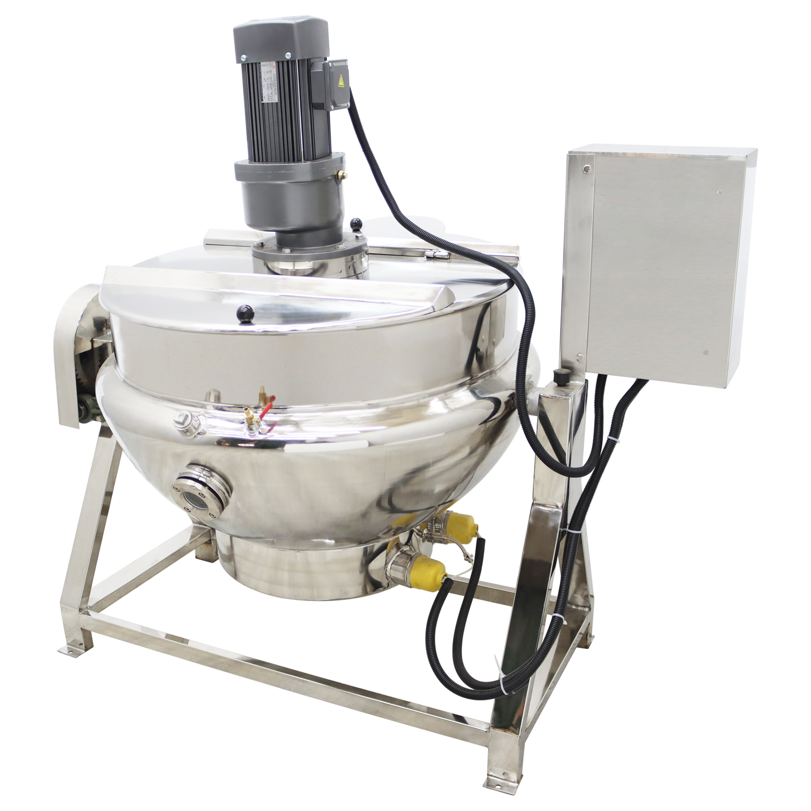 Electric Sauce Jam Tilting Jacketed Kettle Cooking Stirring Sandwich Pot 200L