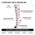 thumbnail image 3 of Lsque Cute Panda Pattern Sport Compression Socks for Men & Women 15-20 mmHg Knee High Nurse Pregnant Running Medical and Travel Athletic, 3 of 6