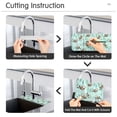 thumbnail image 5 of Yayeee Faucet Mat for Kitchen Sink 30" Diatomite Long Splash Guard Pad, Green Otters Pattern, 2 Pack, 5 of 7