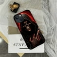 thumbnail image 6 of Punmada Compatible with iPhone 13/iPhone 14 Glossy Case For Girl Boy Full Body Protective Hard Shell Esthetics Pattern Cool Red Skull, 6 of 7