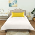 thumbnail image 6 of Haosy Satin Pillowcase for Hair and Skin Standard Cooling Silk Pillow Case with Envelope Closure Yellow 20"x30", 6 of 9