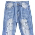 thumbnail image 4 of Boys' Summer Casual Jeans with Pocket Baggy Hop Streetwear Trousers (Light Blue 9-10 Years), 4 of 8