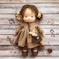 thumbnail image 3 of Doll Waldorf Handmade Plush Doll Beautiful Cotton Plush Doll Girls Rag Auspicious Doll Birthday Gift, 3 of 6