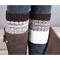 thumbnail image 2 of MZXELPRJD No Show Socks Womens 2024 Jacquard Knitted Leg Warmers Socks Boot Cover, Womens Socks Size 9-11 Brown, 2 of 3