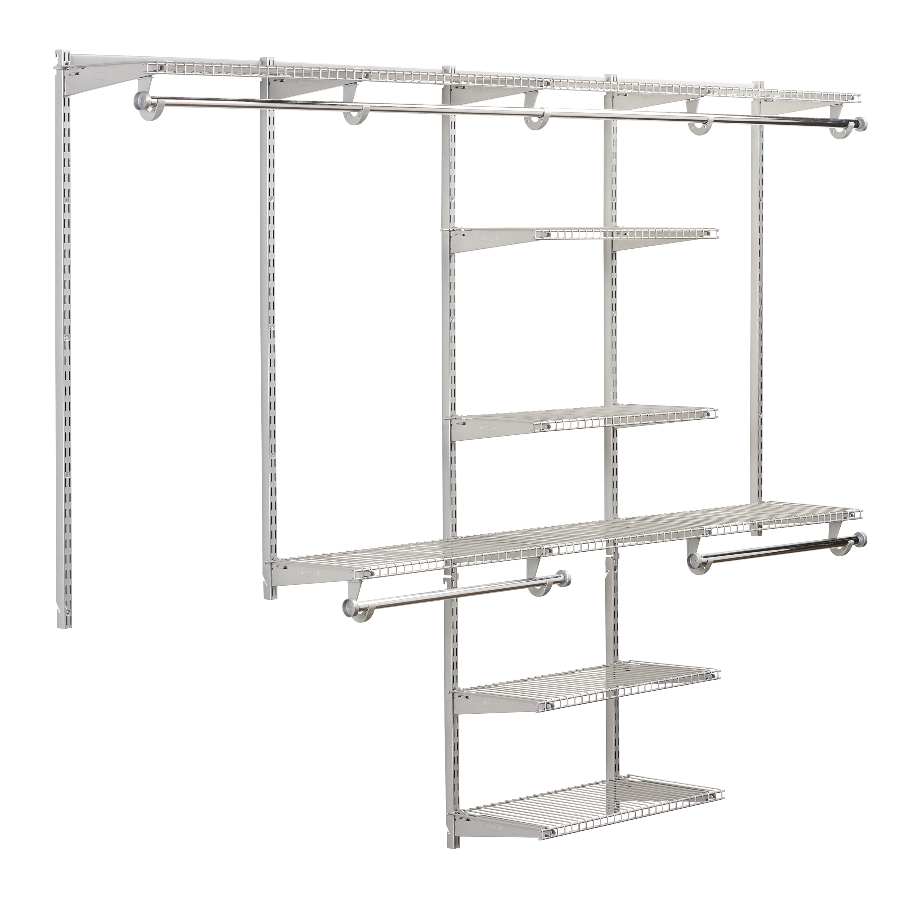Rubbermaid Configurations 4 Ft. to 8 Ft. No-Cut Adjustable Closet Kit -  Dazey's Supply