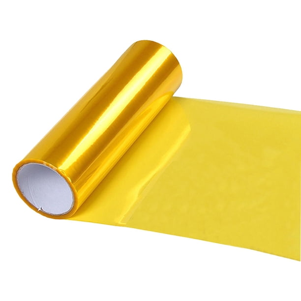 Durable de la aplicación amplia de la película del vinilo del tinte de del vehículo del coche de 12Inchx40inch Dorado Cola Película de faros