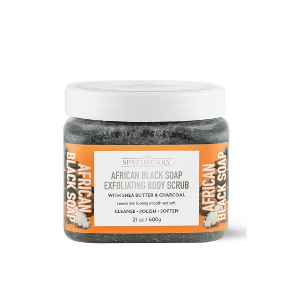 African Black Soap Exfoliating Body Scrub - 21 oz