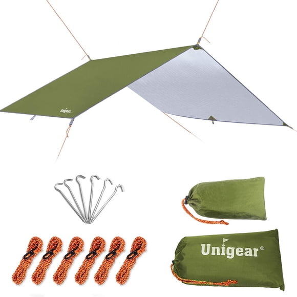 Lona impermeable para tienda de campaña Hammock Rain Fly Unigear, 3 x 3 m