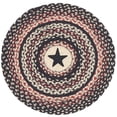 thumbnail image 4 of VHC Brands Colonial Star Trivet Hot Pad for Pots Pans, Tan Black Red, Jute Blend, Round Circle, 15 Inches, 4 of 4