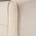 thumbnail image 5 of Noble House Darvis Set of 2 Fabric Recliner Chairs, Beige with Dark Brown Legs, 5 of 10