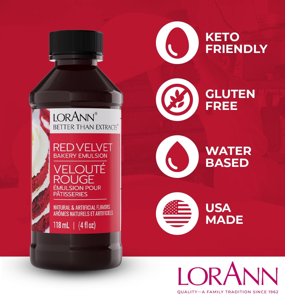 LorAnn Oils, Baking Emulsion, Red Velvet Flavoring, 4 oz - Walmart.com