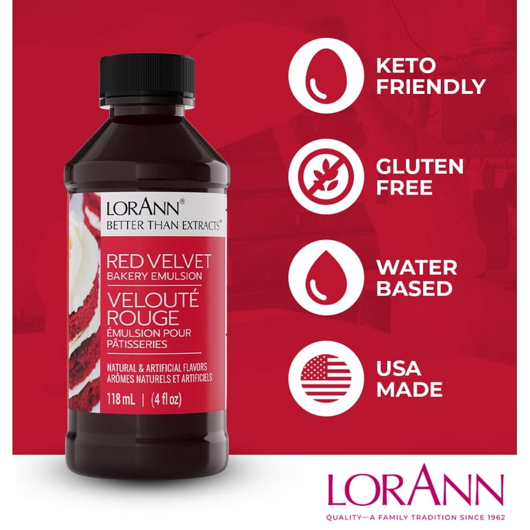 LorAnn Oils, Red Velvet Flavoring For Baking, 4 oz, Bakery