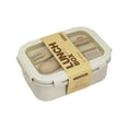 thumbnail image 1 of Chinese Japanese Bento Box Lunch Box Sushi Box Stacking With Chopsticks Chi, 1 of 8