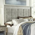 thumbnail image 3 of Liberty Furniture Industies, INC Heartland Queen Decorative Panel Headboard in Antique White w/ Tobacco Top, 3 of 3