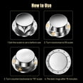 thumbnail image 4 of MesaSe Kitchen Timer No Batteries Required Timer Manual Stainless Steel Mechanical Rotating Alarm Magnetic Backing Time Management Timer 60 Minutes Count Down Workout Timer, 4 of 9
